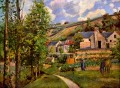 La ermita de Pontoise 1874 Camille Pissarro paisaje